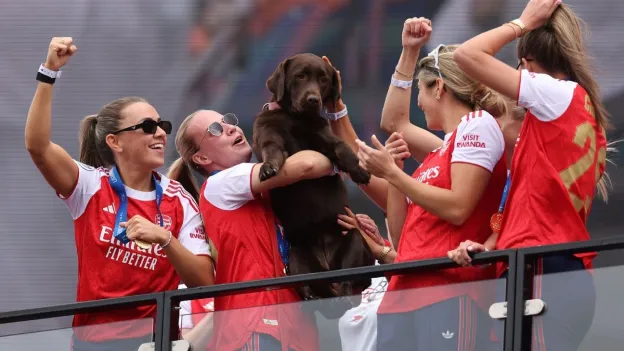 Arsenal Women's Champions League Triumph Celebrated at Emirates Stadium