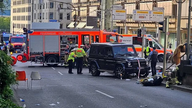Car Drives into Crowd in Stuttgart, Multiple Injuries Reported