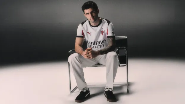 Christian Pulisic Models AC Milan's New White Away Kit for 2025-26 Season