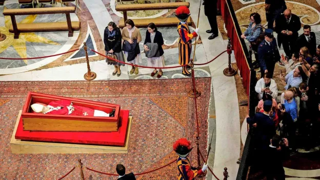 Controversy Erupts Over Selfies with Pope's Body in Open Casket