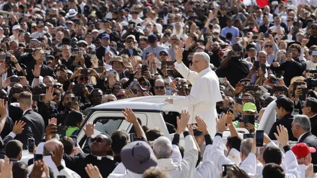 Crowds Gather at St. Peter's Square for Inauguration of Pope Leo XIV
