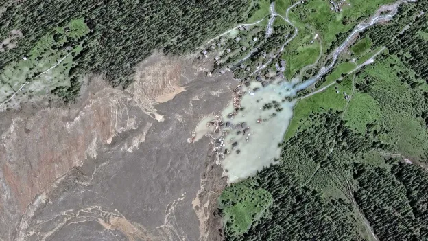 Devastation in Blatten Revealed by New Aerial Images After Massive Avalanche
