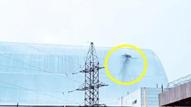 Drone Attack on Chernobyl Shield in Ukraine Raises Tensions