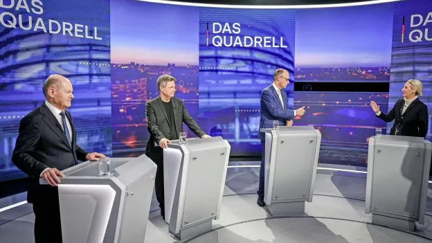 German Leaders Clash Over Migration and Economy in TV Debate
