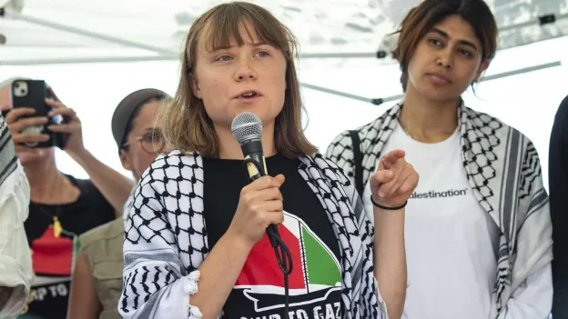 Greta Thunberg Joins Humanitarian Aid Ship from Italy to Gaza