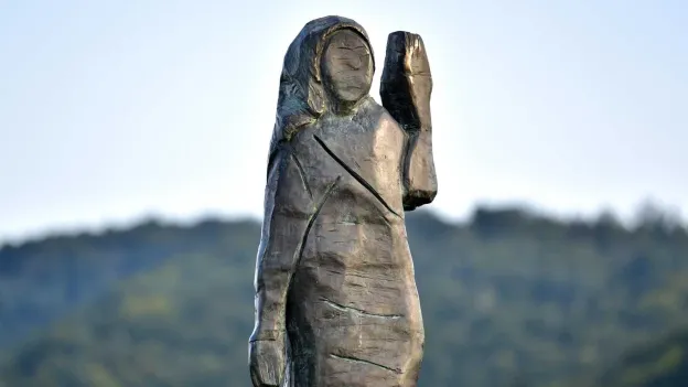 Investigation Launched into Disappearance of Melania Trump Statue in Slovenia