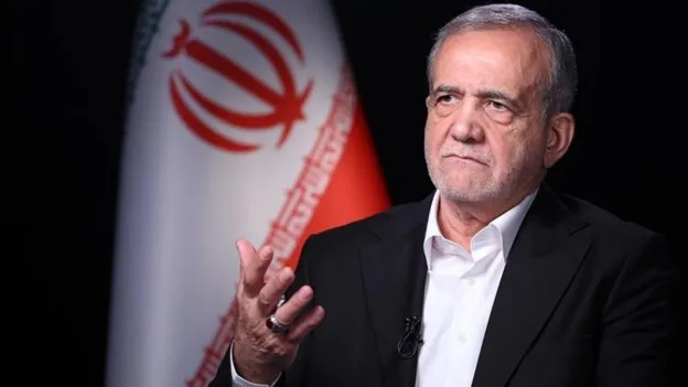 Iranian President Pezeshkian Warns US in Turkish