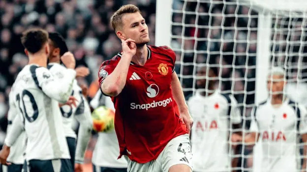 Late Drama as Man United Snatch Draw Against Spurs in Premier League Clash