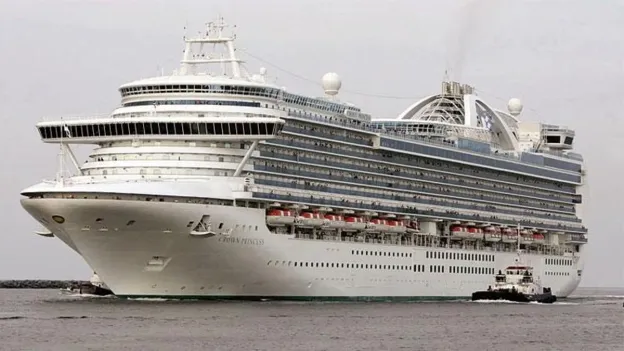 Luxury Cruise Ship Struggles to Escape Waves!