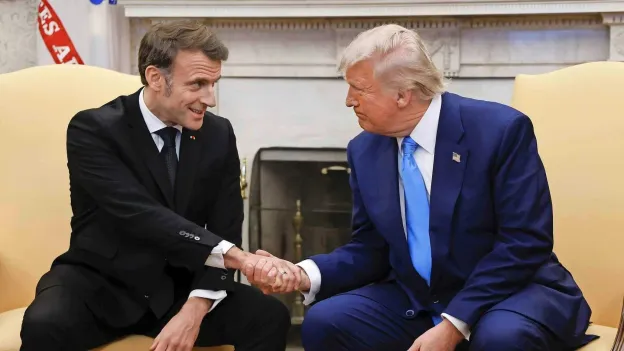 Macron Seeks Security Guarantees for Europe and Ukraine, Trump Silent