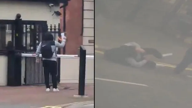 Man Burns Quran in Front of Turkish Consulate in London