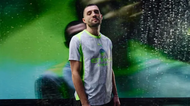 Manchester City Unveils 'Rain-Soaked' 2025-26 Third Kit Inspired by Mancunian Drizzle
