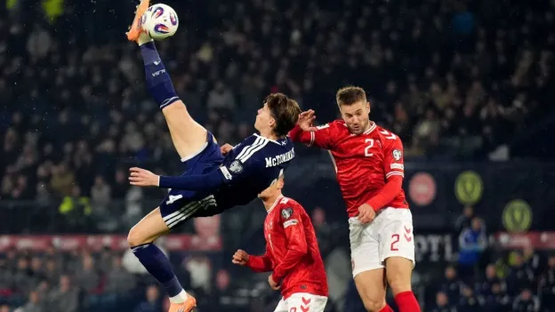 McTominay's Overhead Kick for Scotland Joins Iconic Goals by Ronaldo, Rooney