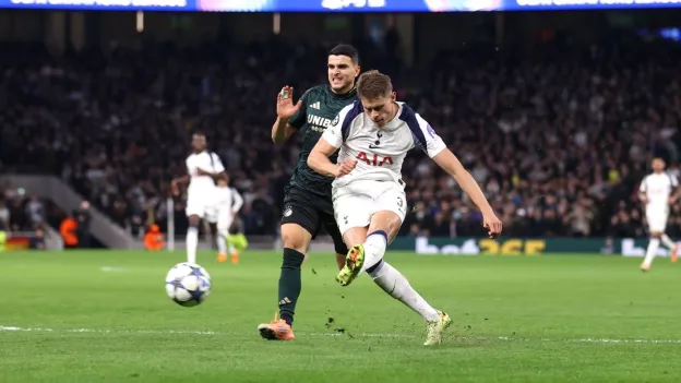 Micky Van de Ven's Goal Inspires Tottenham in Champions League Triumph