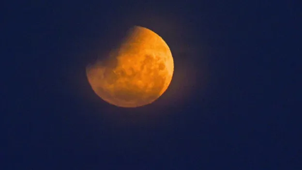 Moonlander Captures Solar Eclipse Images