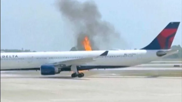 Plane Catches Fire Before Takeoff in the US, Passengers Evacuated Safely