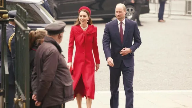 Princess Kate Middleton Shines in Red at Commonwealth Day Celebrations