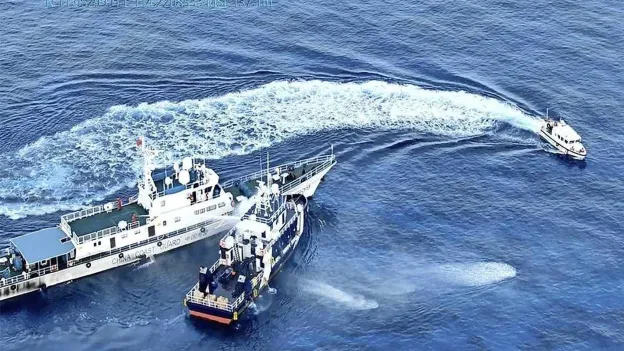Tensions Rise as 'Aggressive' China Deploys Water Cannon in Disputed South China Sea Island