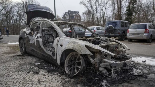 Tesla Cars Set on Fire in Berlin