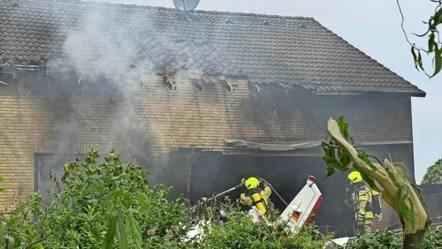 Tragedy in Germany: Two Dead as Small Plane Crashes into House