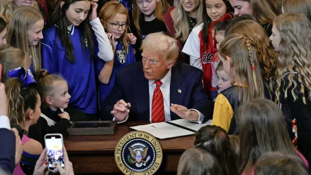 Trump Signs Decree Banning Transgender Women from Women's Sports