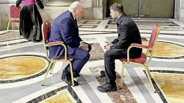 Unexpected Encounter Between Zelenski and Trump Stands Out at Pope's Funeral