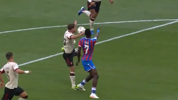 VAR Review: Controversial Handball Decision in Crystal Palace vs. Liverpool Game