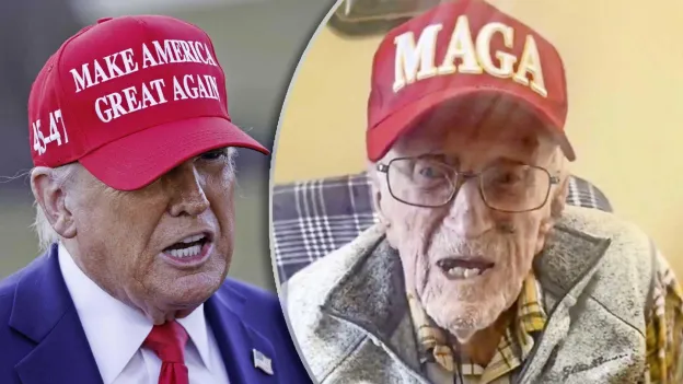 WWII Veteran's Special Wish for 104th Birthday: Trump at His Party